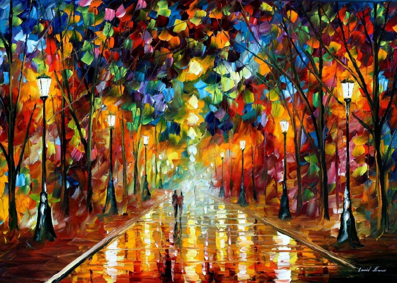 moons-and-mirrors:  jedavu:  Stunning Oil Painting On Canvas By Leonid Afremov  