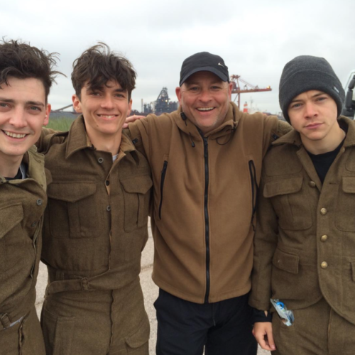 fwhiteheadofficial: Never before seen Dunkirk era photo featuring Fionn, Aneurin Barnard, and Harry 