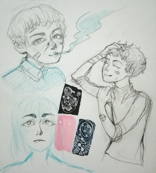 pilikukka:  Here is my oc, whatever his name is, uhh he likes to beat up annoying people just for fun, whores around n stuff. I still can’t get his look or personality on paper..  /ask @mackintons for info on his oc ;) / 