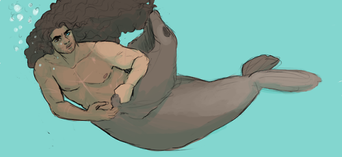 creatrixanimi:more selkie Grif based on @aryashi ‘s fic Seal Skins and other Fairytale Bullshit. I j