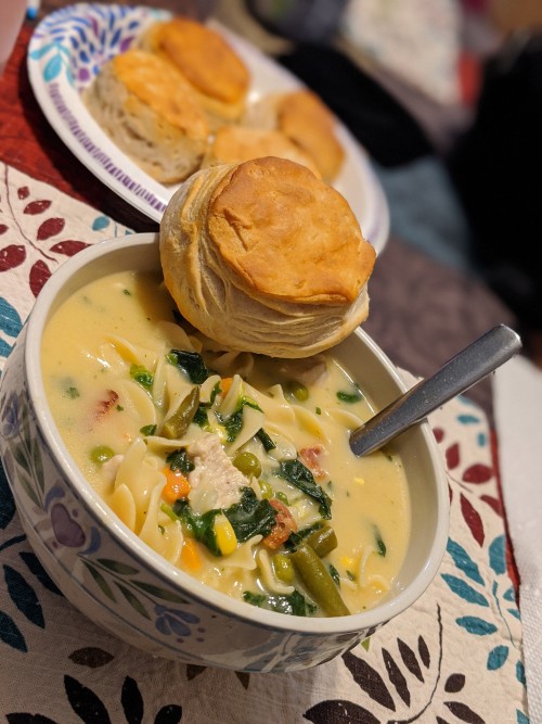 In This Trying Time, May I Offer You Some Home Made Chicken Soup? Please Stay A Moment Weary Traveler.