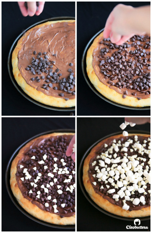 boozybakerr:  Sinful Chocolate Pizza   what the… O_O