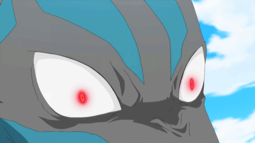 lookatmyshitofpokemonandother:Mega Lucario is so awesome and frightening at the same time