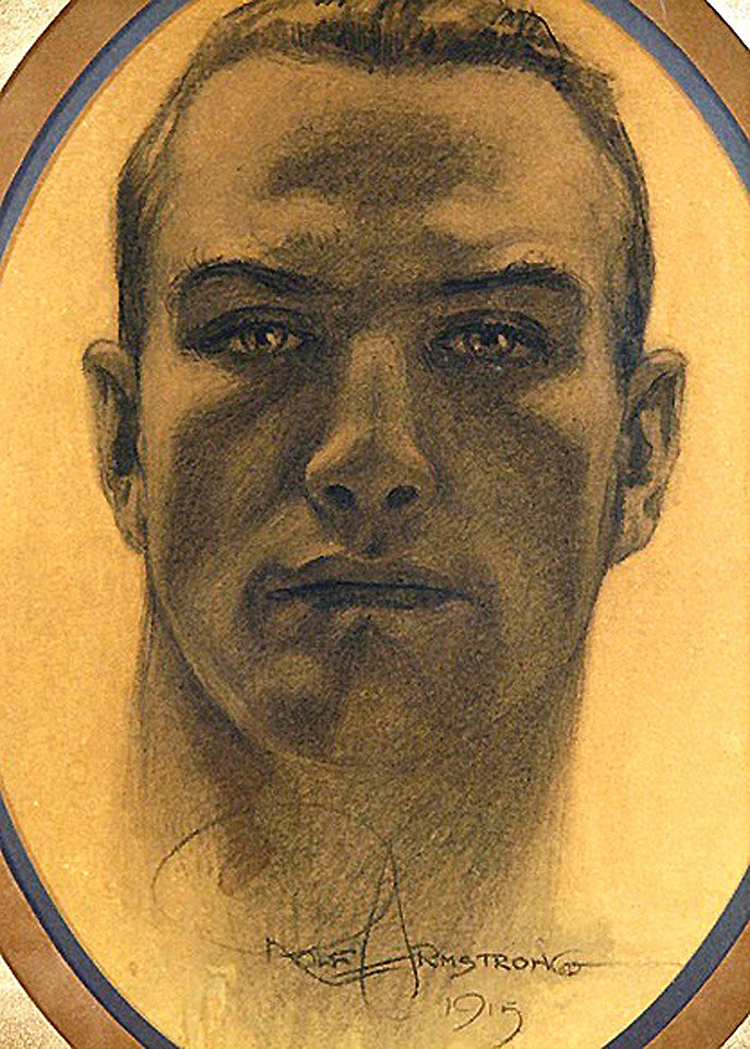   Rolf Armstrong (1889 – 1960) Self portrait, 1915