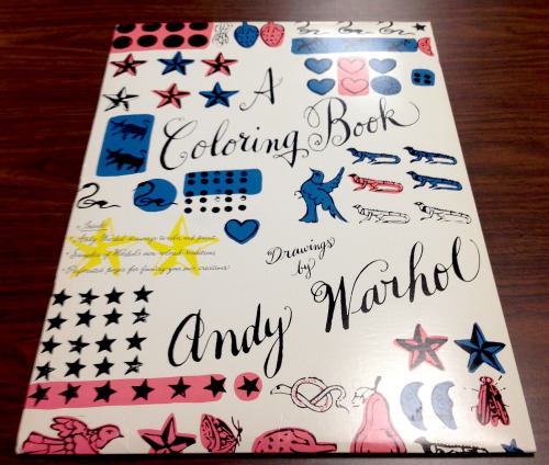 WEIRD FORMAT WEDNESDAY: A Coloring Book - Drawings by Andy Warhol, 1991This coloring book is an adap