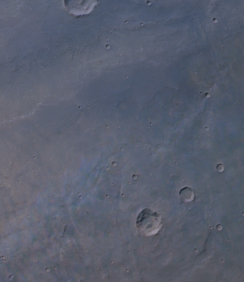  alanis: Clouds and shadows on Mars, photographed by Mars Express, 24th May 2012.