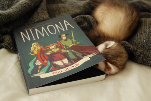 the-book-ferret: gingerhaze I feel like Nimona would have made a great little mischievous ferret!