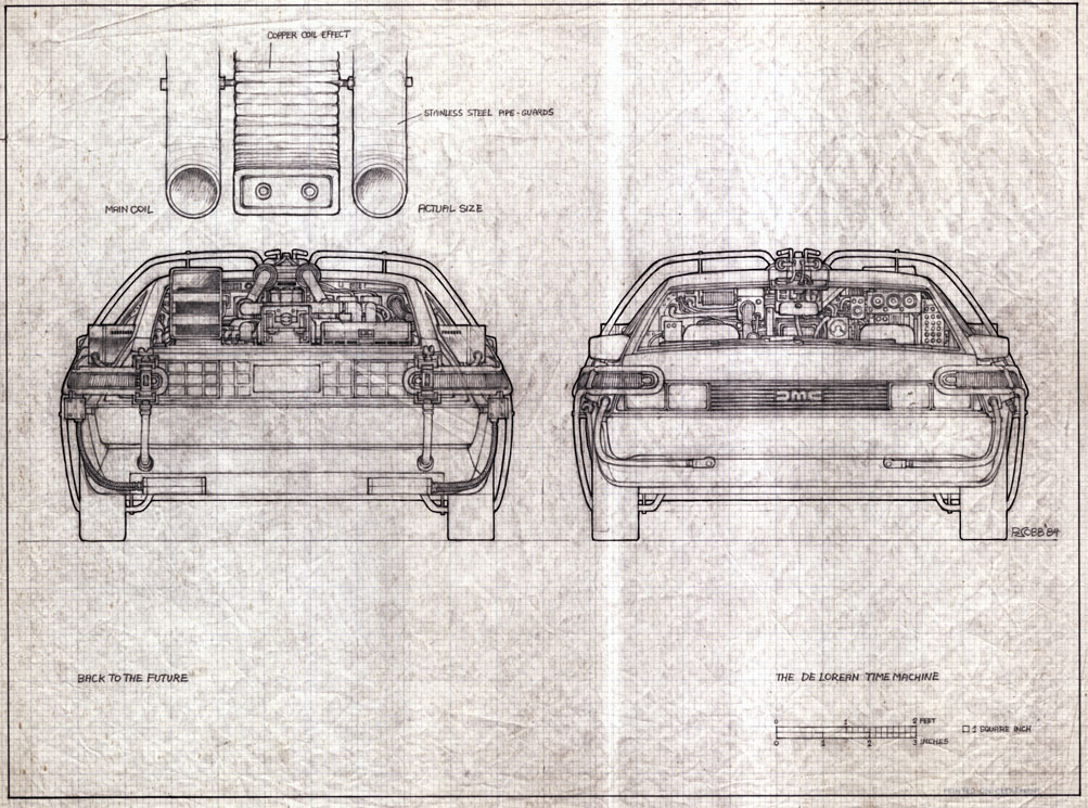 rocketumbl: BTTF  De Lorean Ron Cobb 