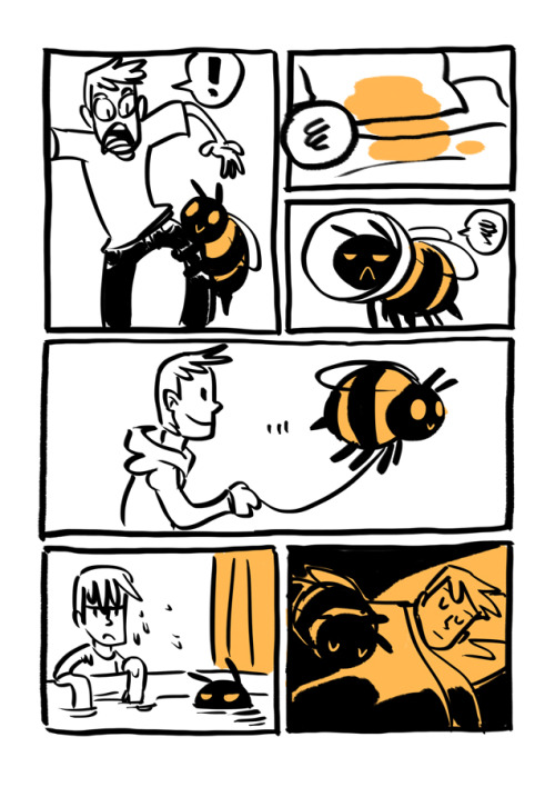 yumegawa:  THE FINAL DECISION OF BOB THE BEE CLEANER. © Daryl Toh Liem Zhan 2013. read the previous pages: part one part two part three    