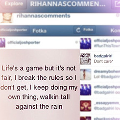 beyoncespenis:  rihannafntys:  Rihanna + Instagram comments  YOU STRETCHED MY FOREHEAD!!!