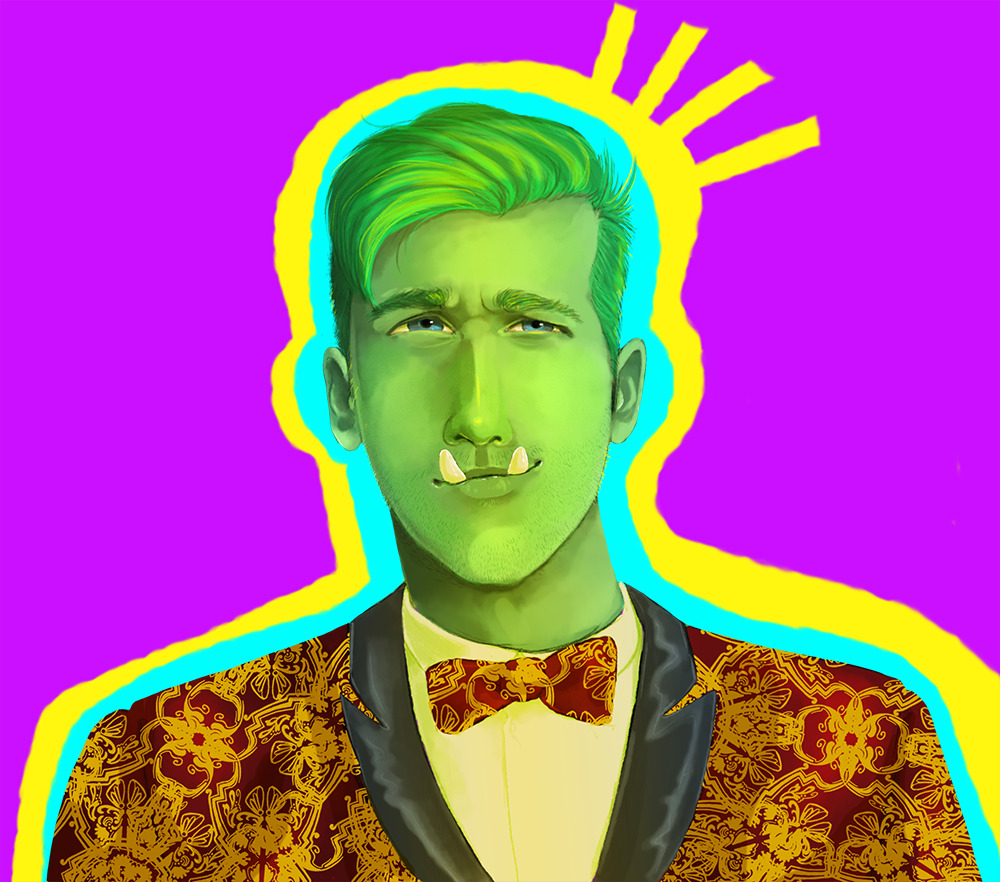 trashfirefarting: Tyr wanted me to draw him an icon. I recorded this to do a speed
