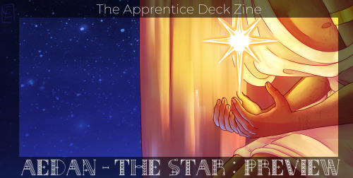 this I forget to put out a little teaser for my participation in @theapprenticedeck zine, featuring 