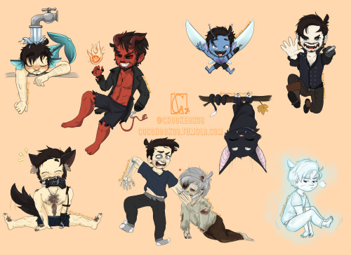 cocohook38: Hook’sCoven Halloween Some stikers I’ve made for this story where our dear H