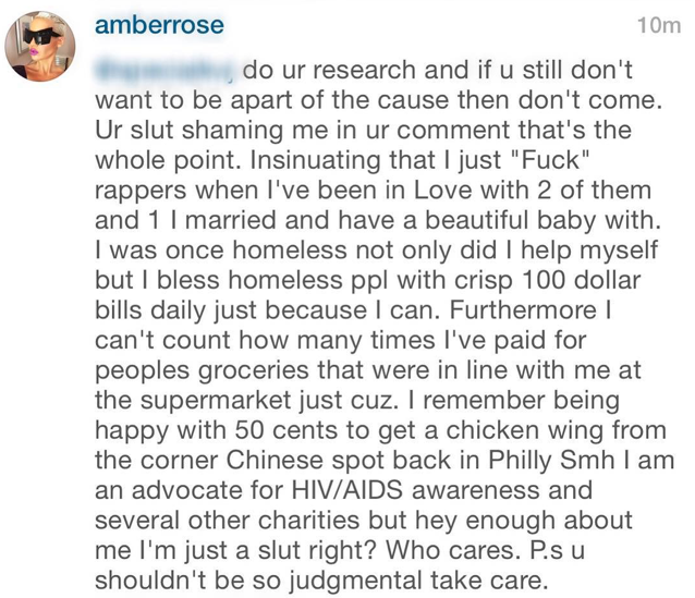 micdotcom:  After an Instagram troll called out Amber Rose for only “fucking rappers,”
