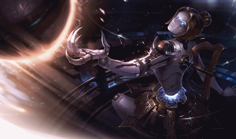 kaninchen-junge:  Tried to do a glitch gif of the new orianna splash
