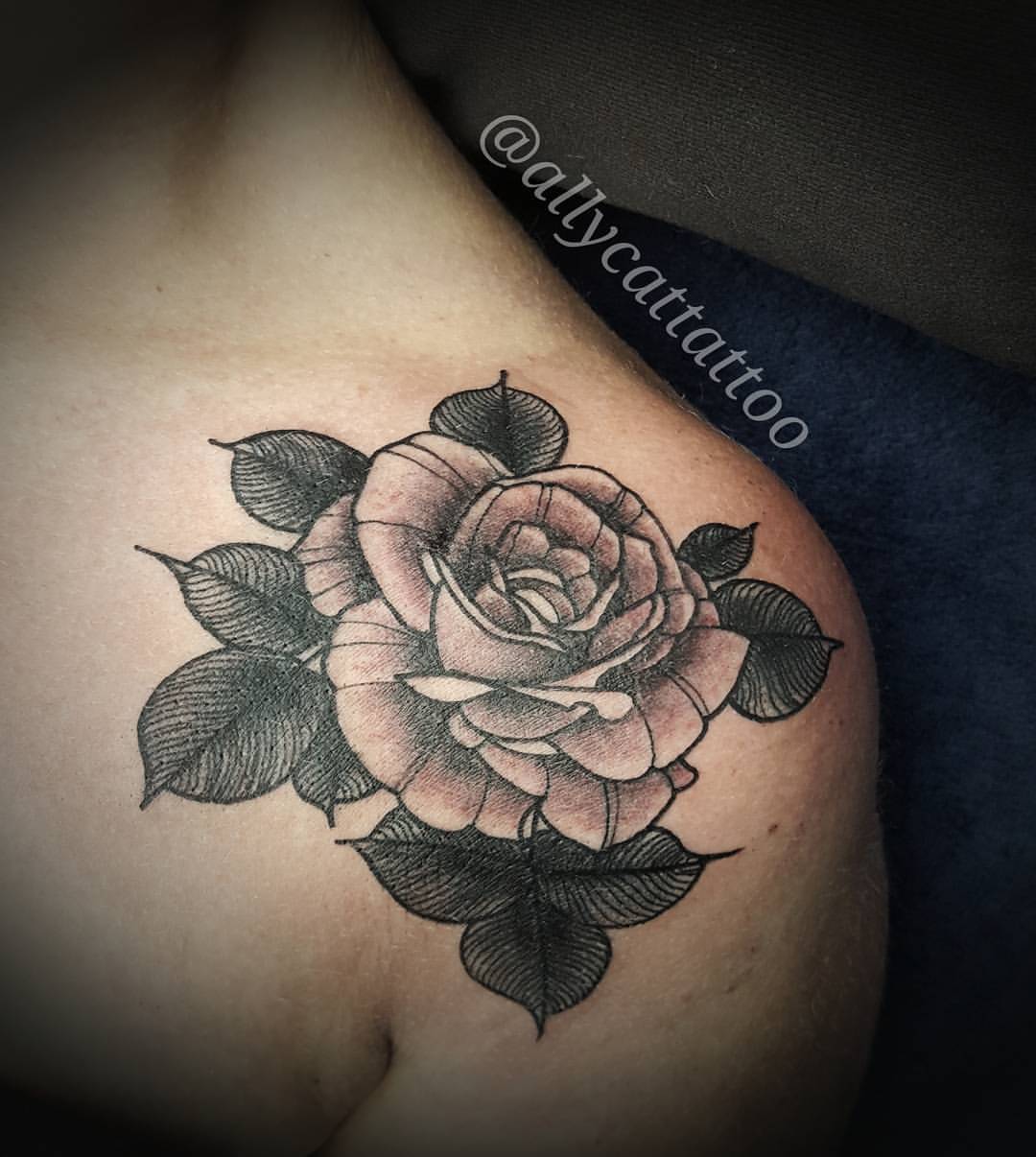 Grizzlie Tattoo  Grizzlie Tattoo NeoTrad rose tattoo by Shad   Facebook