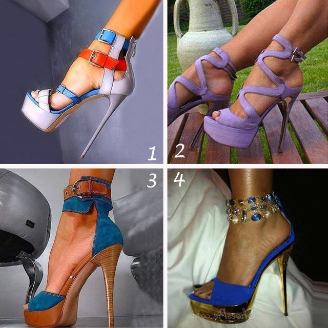 ideservenewshoesblog:  Sophisticated Contrast Color Coppy Leather Platform Sandals