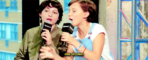 strangerthingscast:Finn and Noah making Millie laugh is the cutest thing