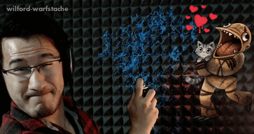 wilford-warfstache:Silly string for a silly guyThis one’s easily my favorite… He just l