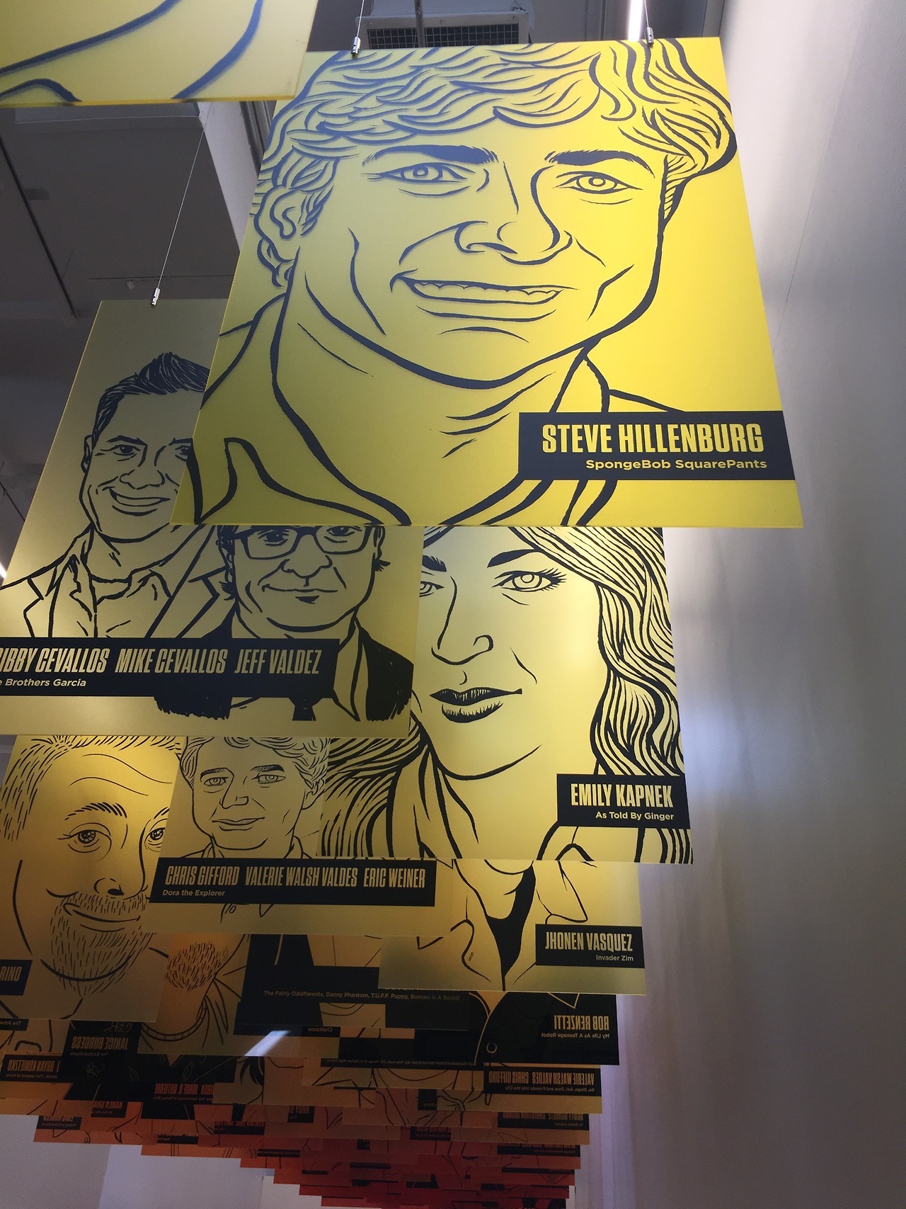 thesplatofficial: nickanimationstudio:  The new Creator Hall at Nick Burbank pays