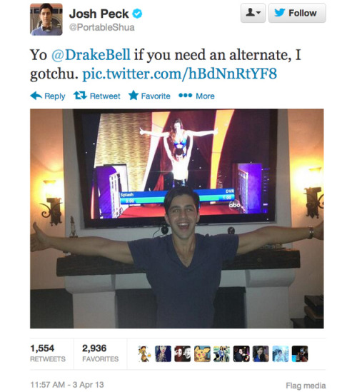 jalim23:  buzzfeedceleb:  Drake and Josh: bros for life.  fucking love josh peck 