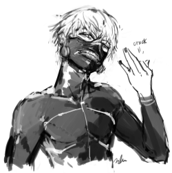 mikahlaart:  kaneki doodleeeee