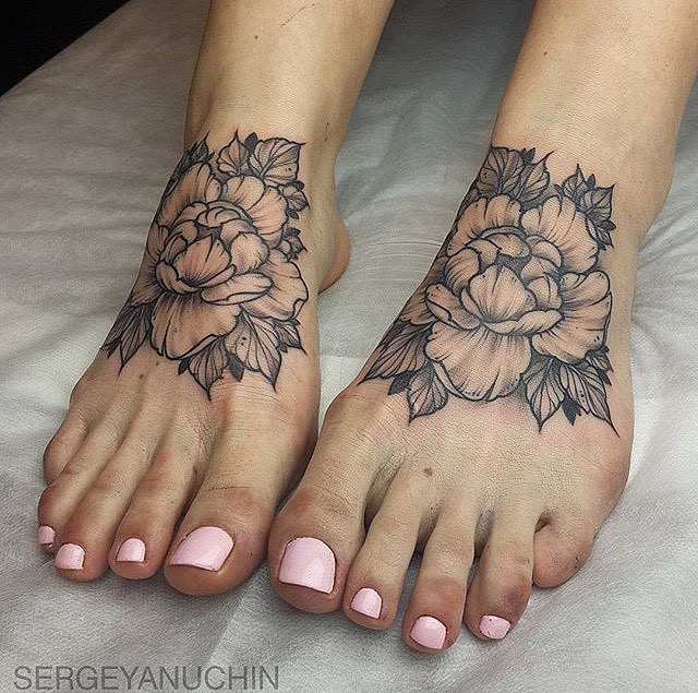 Aggregate more than 66 flower butterfly foot tattoos best - in.eteachers