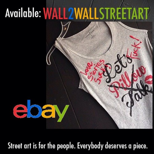 #graffiti #streetart you can wear. #lovestoriessuck http://www.ebay.com/itm/LOVE-STORIES-SUCK-Special-ONE-of-a-kind-Tank-top-t-shirt-street-art-graffiti-/161439158855?ssPageName=STRK:MESE:IT