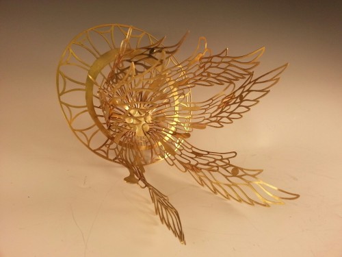 conceptualanatomy:  Seraphic Crown : hand pierced brass.