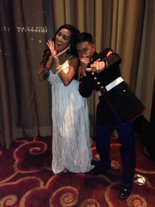 My 1st Marine Corps Ball. Thanks to my dear friend Tristan for taking me. I had a blast. :)
