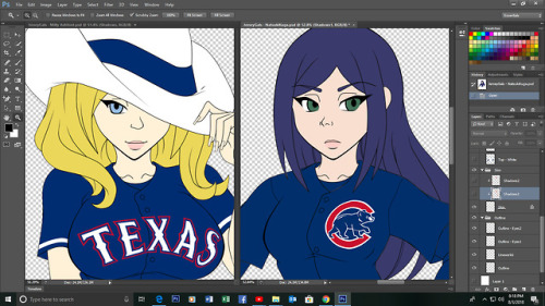 Next on deck, Milly Ashford and Natsuki Kuga with @texasrangers and @chicagocubs gear respectively.