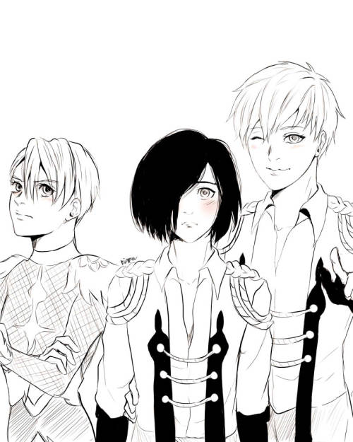 mochibom:I tried to swap their hairstyle and victor still looks super attractive, I’m mad >:0