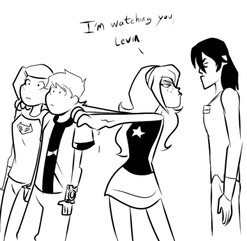 Porn photo chillguydraws:Lucy is protective of her cousins.