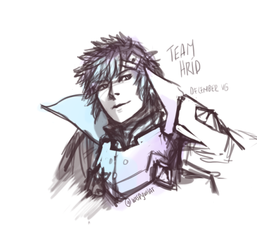 Taking this VG as a chance to doodle Hrid for me and the only two mutuals on his team before the rou