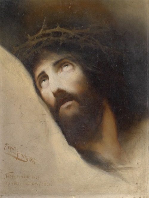 Karl Wilhelm Diefenbach(1851-1913) Father, forgive them!, For they know not what they do1887. Privat