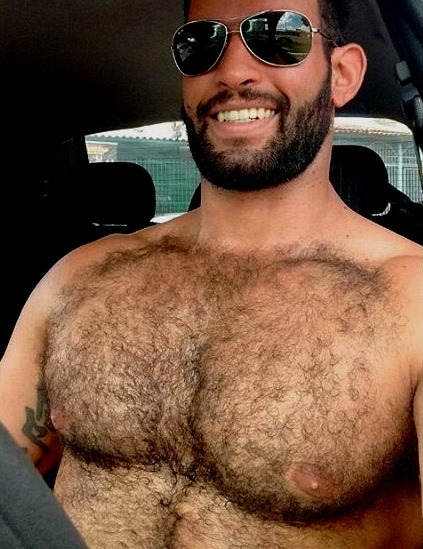 adammitchlove:  Hairy and Shirtless while driving - part 2 HAIRY INC. | hairyinc.tumblr.com 