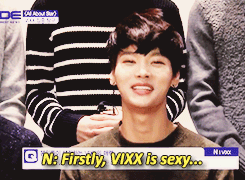 hyukson:  vixx's sexy charm >_>         