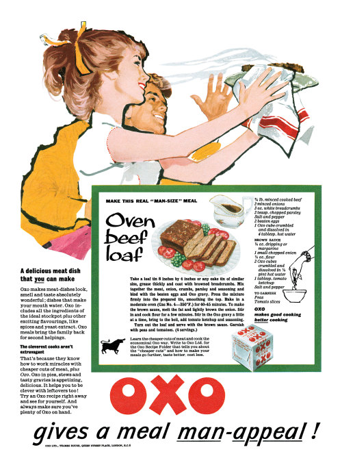 gameraboy:  1959 Oxo ad by totallymystified on Flickr. 