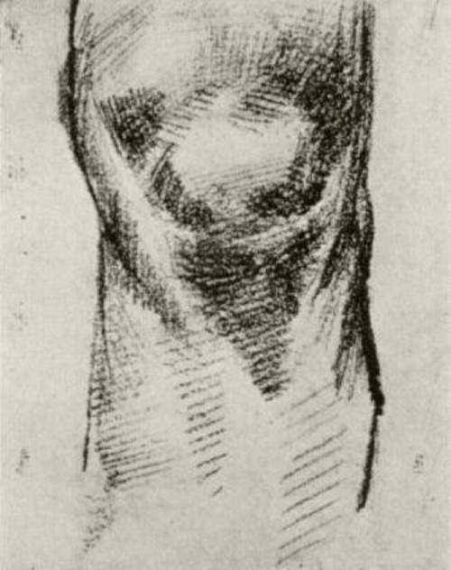 Sketch of a Knee, 1886, Vincent van GoghMedium: chalk,paper