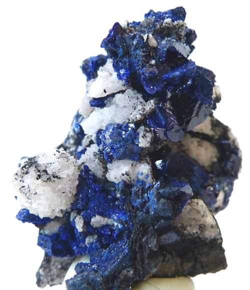 rockon-ro:AZURITE (Copper Carbonate) crystals from the Oumjrane Mine, Alnif, Morocco, Africa.
