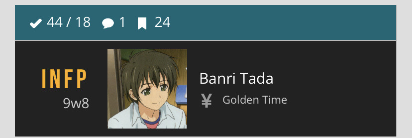 Banri Tada MBTI Personality Type: INFP or INFJ?