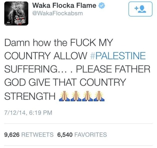 be-blackstar:dirtyhands52:waka flocka 2016This is what I want to hear from presidential candidates 