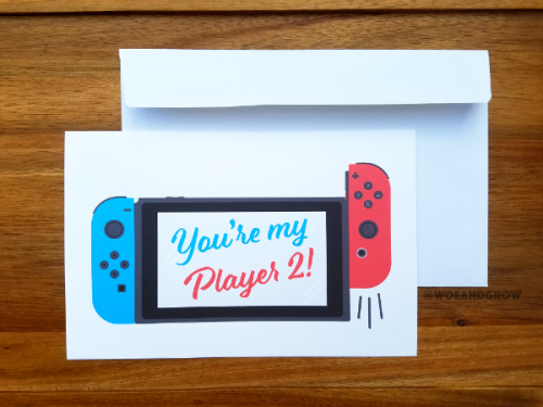 Here&rsquo;s two of three of my Switch themed V-day Cards for sale in my shop. Perfect for your play