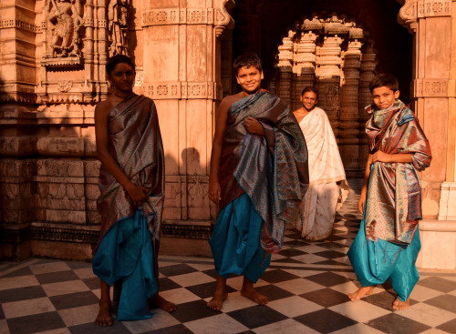 Jain pilgrins at Palitana , Gujarat