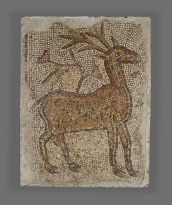 ancientpeoples:   Mosaic Fragment with Stag  Syria, 5th-6th century (Roman period) Source: The J. Paul Getty Museum 