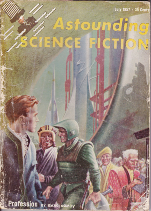 Astounding Science Fiction, July 1957.  Cover: Kelly Freas.