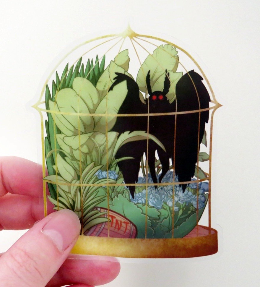 sosuperawesome:  Cryptid Terrarium Stickers and Pins Eldritch Rach on Etsy See our