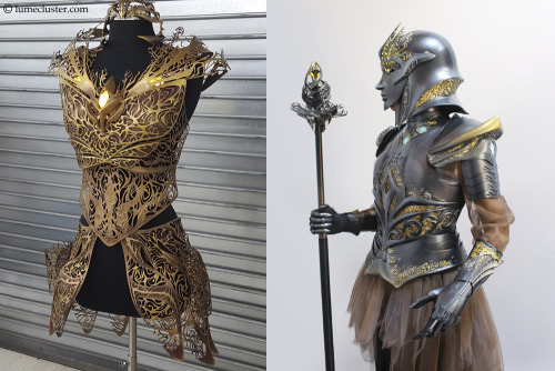 we-are-swordsage:impleiadic:wolfpuppy:gif87a-com:3D-printed Sovereign Armor with LED lights [x]Holy 
