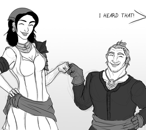 affentier: …and then there´s Hawke. Never gets old ^^ If my three heroes ever got toget