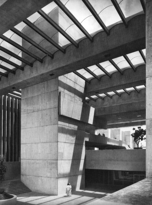 fuckyeahbrutalism:  Delegacion Cuauhtémoc, Mexico City, Mexico, 1970s (Abraham Zabludovsky and Teodoro González de León) 